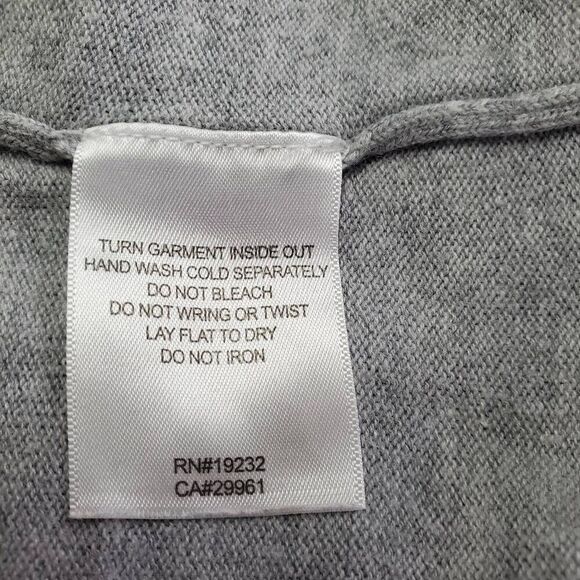 Alfred Dunner Gray Short Sleeve Embellished Knit Top Size L Scroll Print Beaded - Picture 6 of 7